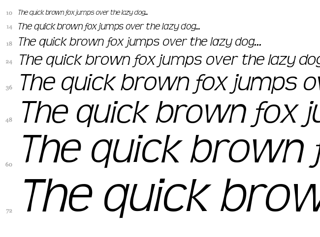 Teen font waterfall